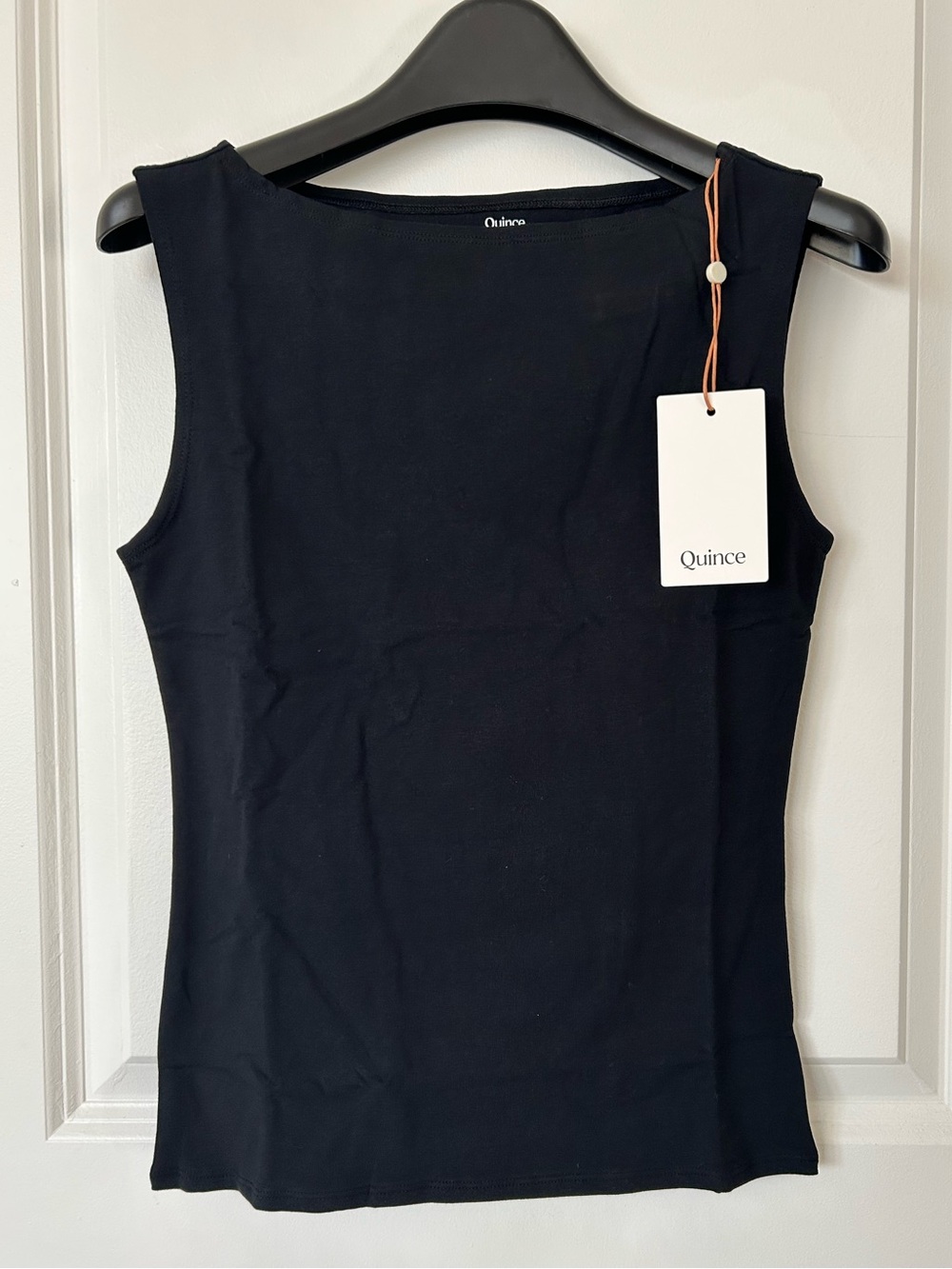 NWT Quince Stretch Cotton Jersey Boat Neck Tank - XS